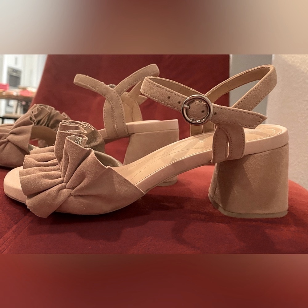 Italian Leather Sandals, GEOX, Size 36 (6), Dark Nude